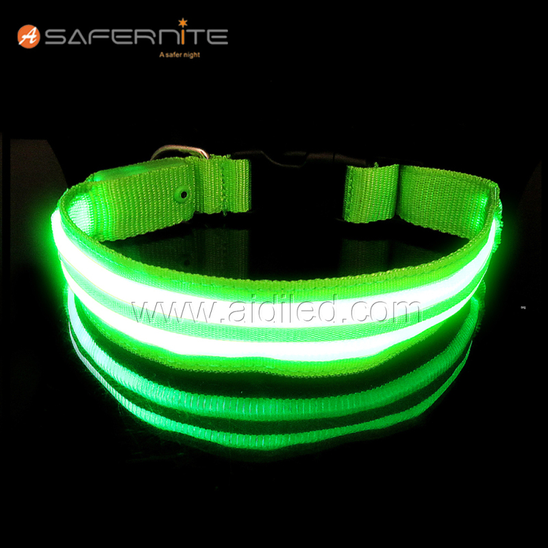 Led Glowing Dog Collar Wholesales Pink Blue Anti-lost Led Dog Collars Factory for 14 Years Experience