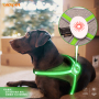 AIDI-H7P Reflective Breathable Multi-color Led Nylon Pet Dog Harness RGB Light Pet Dog Night Safety Harness