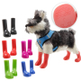 Colorful Dog Rain Boots Protective Waterproof dog Shoes Boots soft Wearing TPR Pet Dog Walking Shoes in Rain