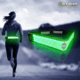 Grid Pattern USB Charging Led Running Belt Night Sports Jogging Walking Cycling Belt Flashing at Night for Safety