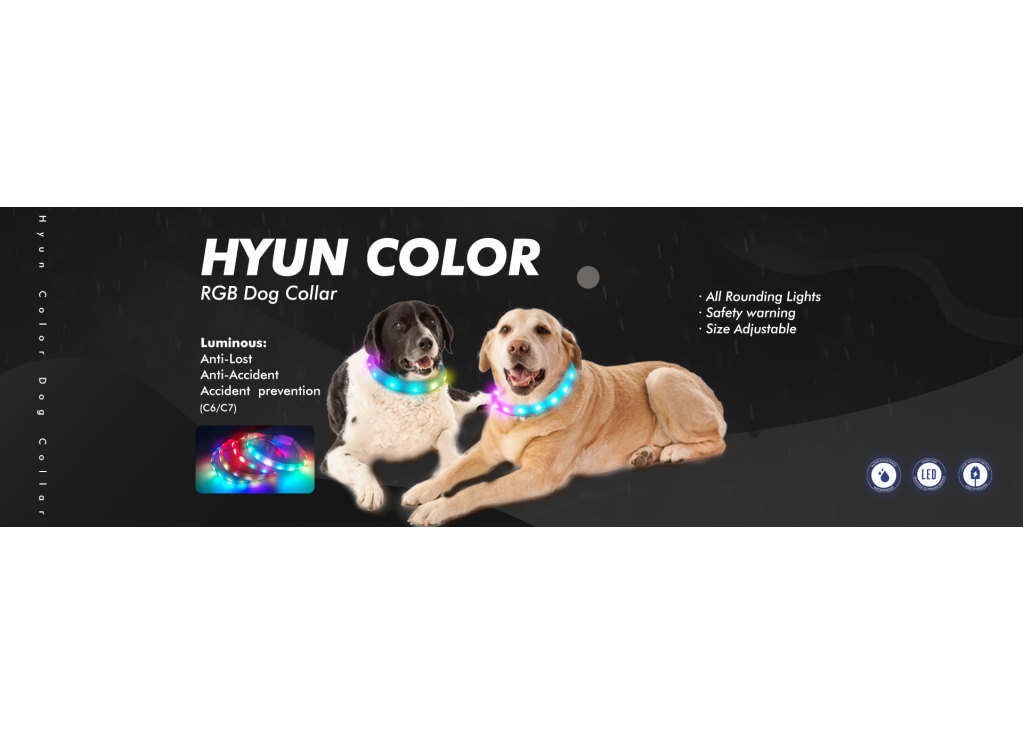 LED AIDI C6 RGB Dog Collar