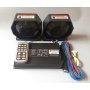 DC12v ambulance vehicle 400w wireless remote control emergency alarm police siren with 2unit 200w speaker