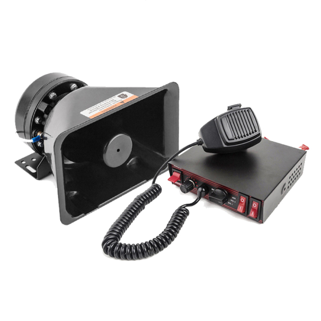 8 warning tones Car 100W Amplifier Electronic Siren Alarm Horn Speaker Kit for police