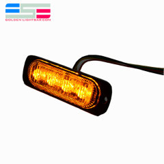 Luz estroboscópica LED de advertencia de doble color súper delgada de 12 V