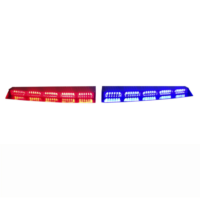 Rouge bleu police véhicule d'urgence lunette arrière tableau de bord clignotant barre intérieure LED visière lumière