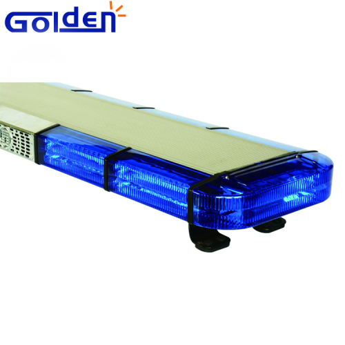 Blue super slim police led ems warning light bar with speaker