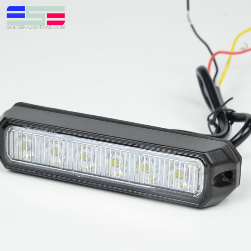 Traffic 6 LEDs Warn Strobe Light Bar Bulb for Emergency Car