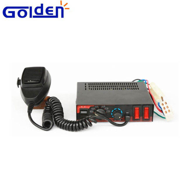 12V DC Car electronic Police 100w amplifiers electronic siren horn alarm with light controls