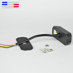 Barra de luz estroboscópica LED ámbar intermitente impermeable para bicicleta de coche