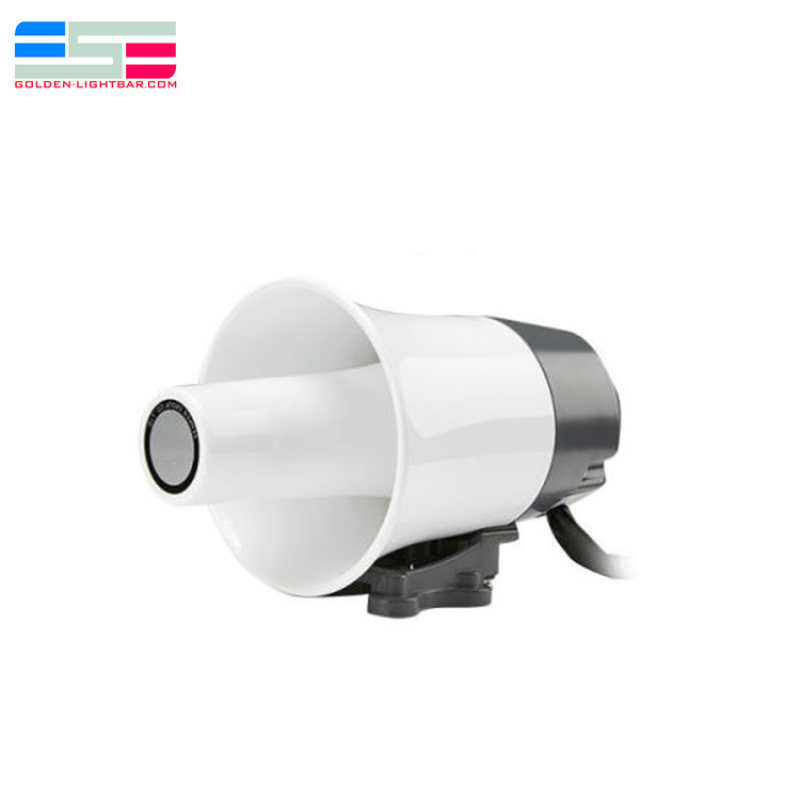 Motorcycle police siren speaker with microphone