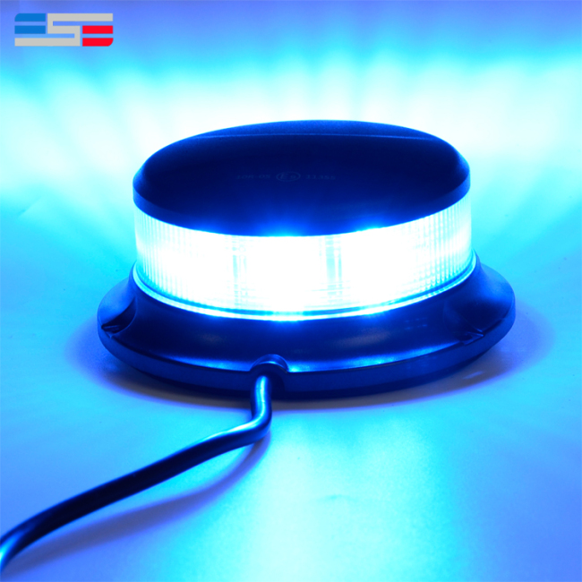 Balise stroboscopique bleue rotative d'avertissement de police micro LED