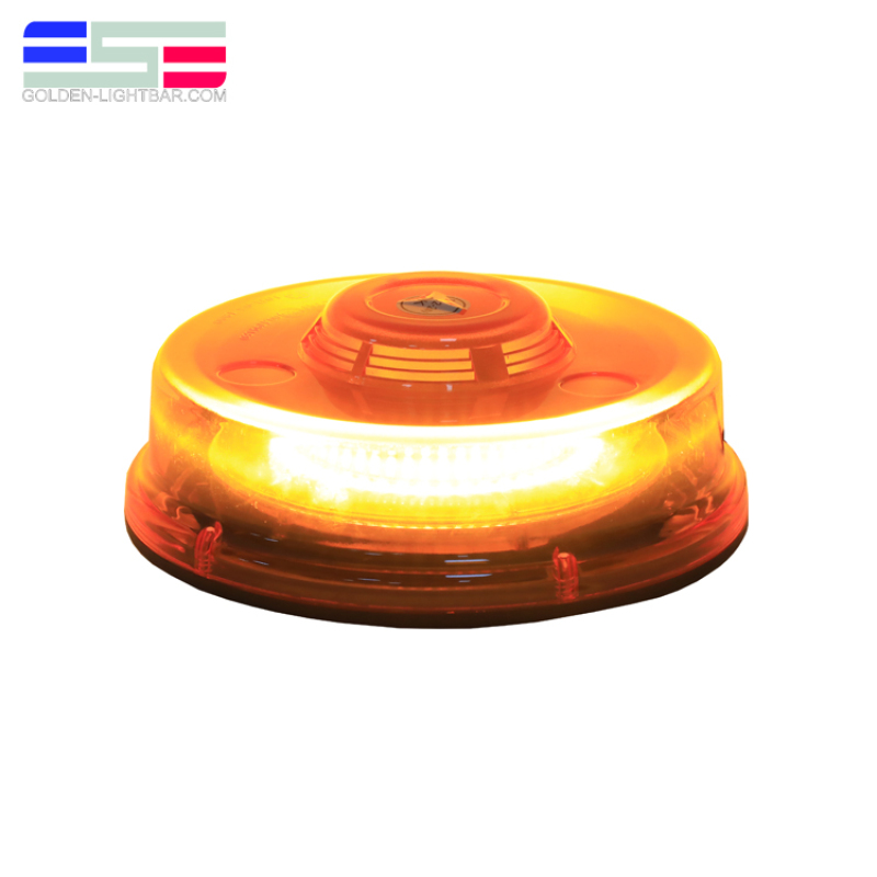 Amber Emergency Flash Strobe Round LED Warning Beacon Light