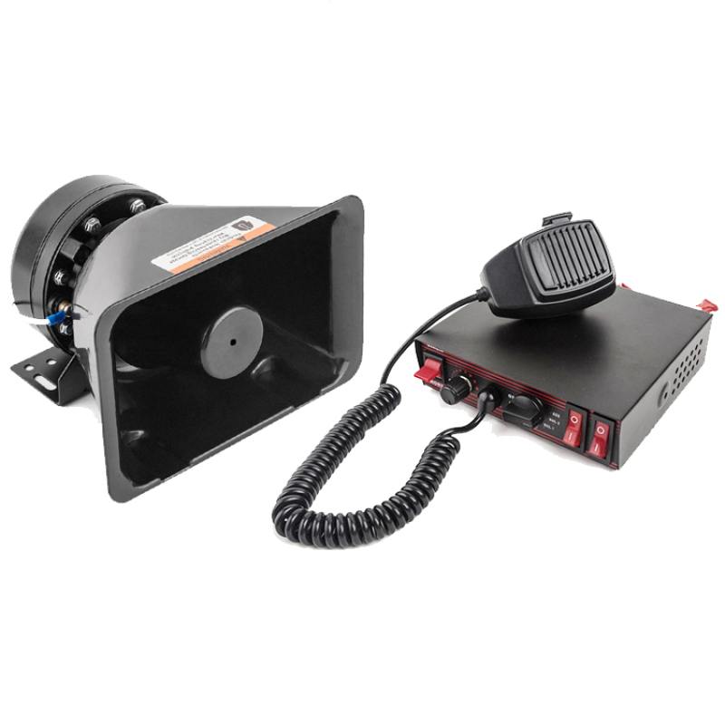 8 warning tones Car 100W Amplifier Electronic Siren Alarm Horn Speaker Kit for police
