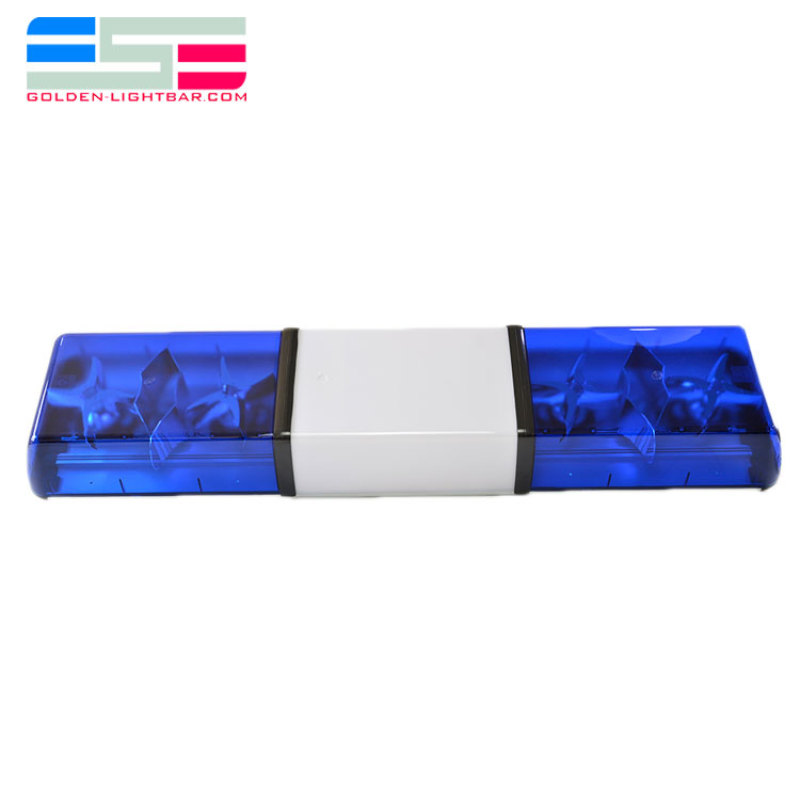 Blue roof police halogen light bar