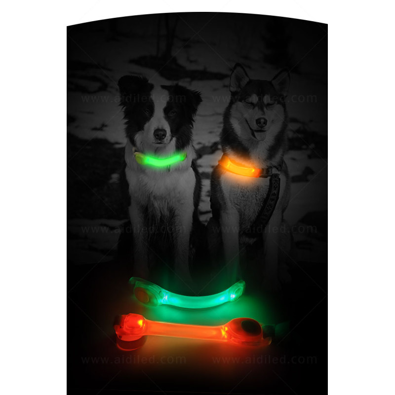 Lumière de couverture de collier d'animal familier de LED de TPU