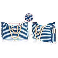 Wholesale Custom Large Capacity Fashion Waterproof Tote Shopping Bag Canvas Beach Bag