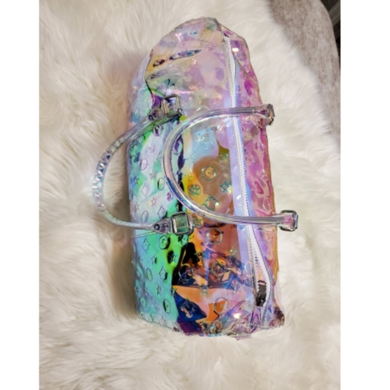 2022 PVC Transparent Women Laser Holographic Totes Bag Summer Shoulder Bag Jelly Shopping bag