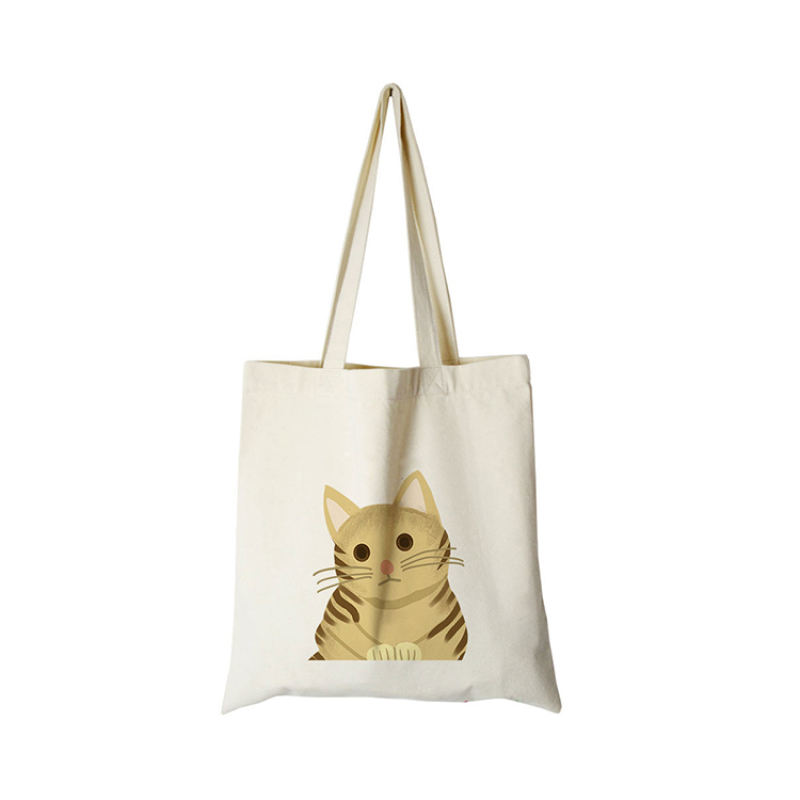High quality wholesale grocery custom logo printing reusable cotton canvas tote shopping bag