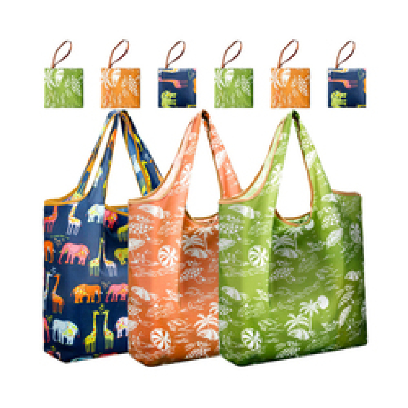 2022 food grade lightweight eco friendly grocery sturdy sublimation reusable foldable polyester shopping bags
