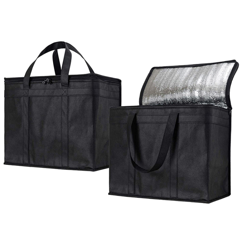 Wholesale Preimum Non-woven Aluminum Film Insulated Cooler Bag Custom Logo Thermal Cooler Bag