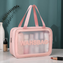 Femmes voyage sac de rangement toilette organiser étanche PVC sac cosmétique Portable Transparent maquillage sac