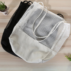 Reusable Grocery Bags Cotton Mesh Net Stretchy Bags Shopping Market Bags