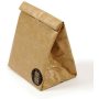 Custom foldable top Eco reusable waterproof insulated cooler freezable brown paper tyvek lunch bag for women man