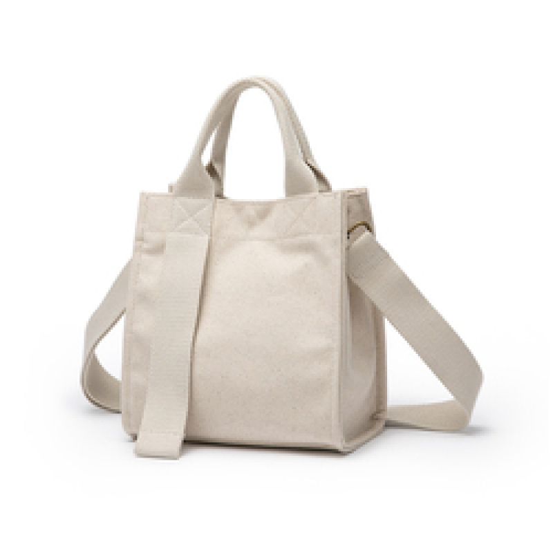 High Quality Shoulder Bag Cotton Fabric Daily Square Tote Bag