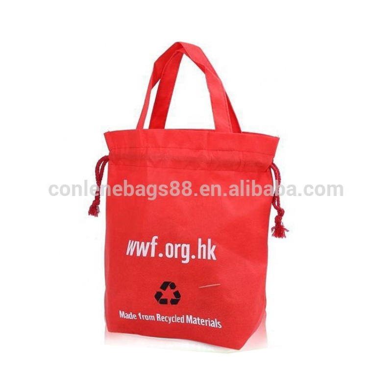 Fashion Style High Quality Shopping Drawstring Beach Bags Promotional Bag
