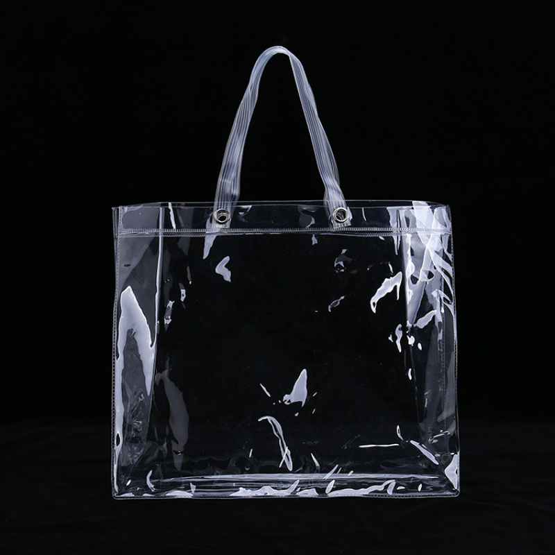Fashionable eco-friendly factory direct sale clear transparent tot bag