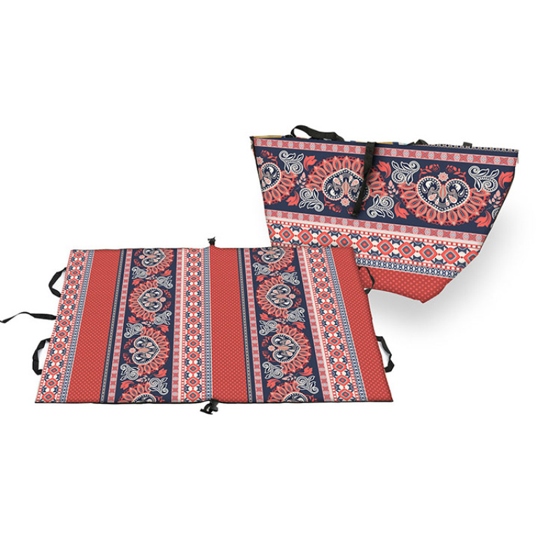 Tote Bag Custom Printing Pp Woven Handled Wholesale Large Multifunctional Picnic Mat Shopping Bag