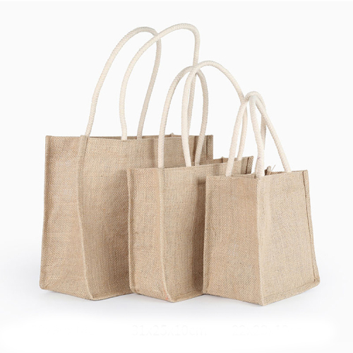 Manufacturer Wholesale Custom Logo Shopping Jute Tote Bag Printed Jute Gunny Bags