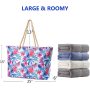 High quality Wholesale Custom Logo  cotton canvas beach bag with pocket