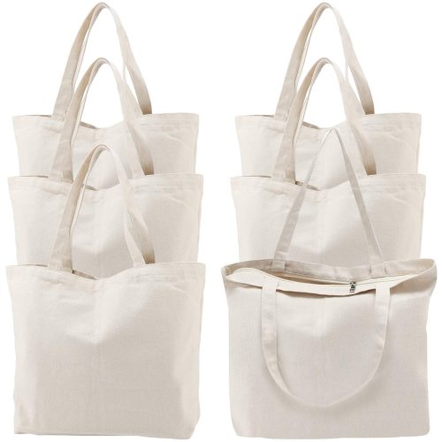 Wholesale Fashion Eco-friendly Custom Reusable Print Recycle Grocery Cotton Canvas Fabric Shopping Tote Bag