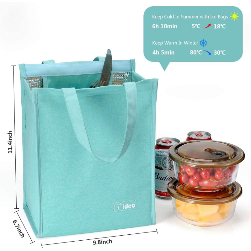 Grocery Food Delivery Custom Insulated Cooler Bag Insulated Tote Cooler Picnic Food Lunch Box Bag