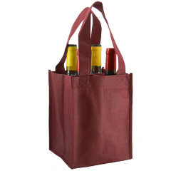 Commerce de gros Eco Friendly Heavy Duty réutilisable 6 bouteilles transporteur sac fourre-tout à vin non tissé