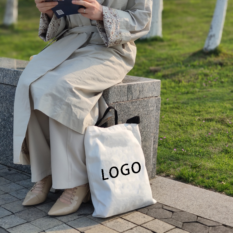 Promotional Personalized Blank Plain Cotton Canvas Bags Reusable Shopping Cotton Tote Bags With Custom Printed Logo