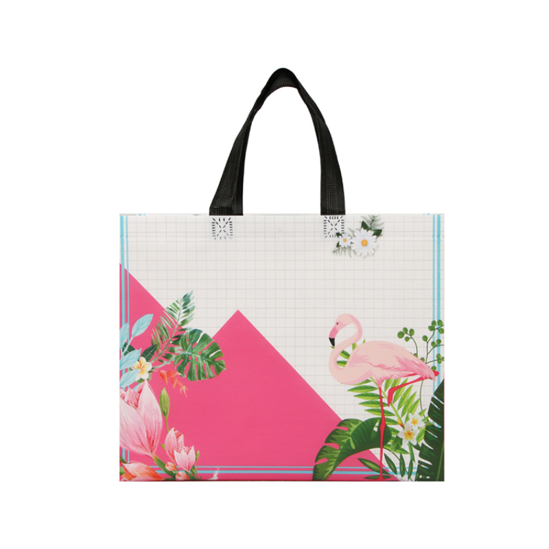 High quality fashion laminated shopping tote pp non woven bag in stock