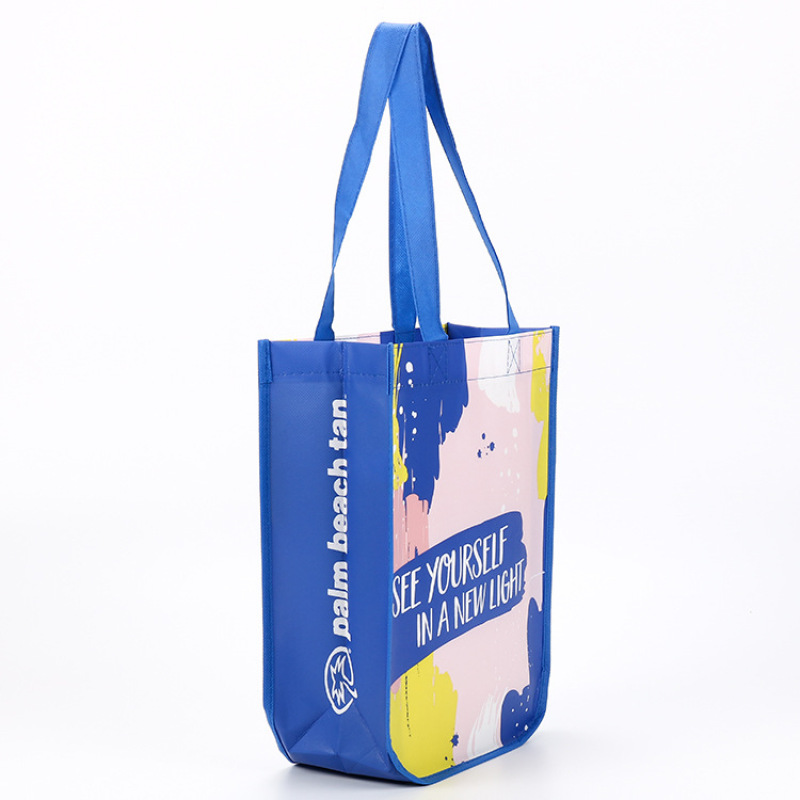 Factory Sales High Quality Cheap Cute  Non woven Shopping Bag with White  Button