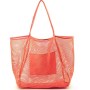 Large Custom Logo Insulated Tote Foldable Bolso De Playa Waterproof Eva Mesh Beach Bag