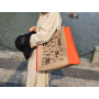 Eco friendly laminated jute bag burlap reusable linen beach bag hessian shopping tote bags with custom logo