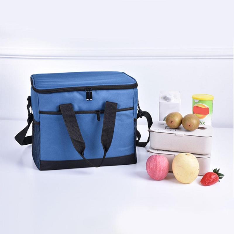 Customize Promotional Reusable Eco Friendly Custom Organic Cotton Insulated Aluminum Lunch Food Delivery Cooler Bag