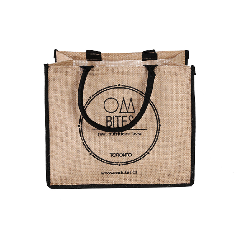 Latest trends comfortable design novelty durable fashion waterproof jute bag