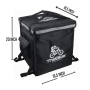 Large Capacity Double deck Motorcycle Insulated Pizza Food Delivery Backpack Warmer Bag