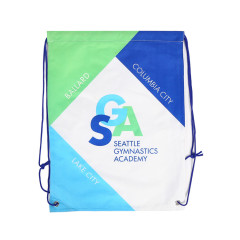 Printing logo Shopping Bag promotional custom logo drawstring backpack,polyester drawstring bag