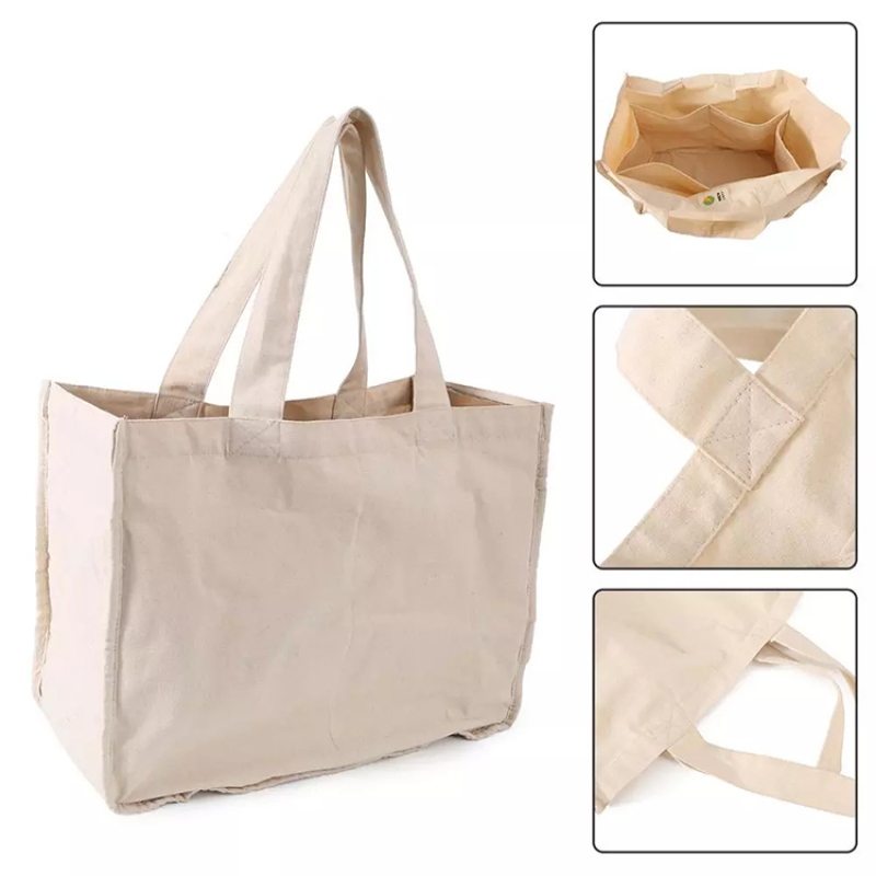 Top Quality Customized Logo 100% Cotton Canvas Bag Eco-friendly Cotton Foldable Bag