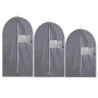 Personalized Custom Fashion Travel Non Woven Dust Cover Foldable Dress Clothes Suit Protector Garment Bag
