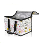 Hot sale durable picnic food package beautiful flower printing refrigerated cooler packing bag