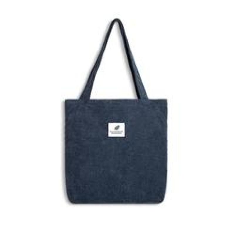 Luxury Designer Handbags 2022 New Corduroy Women's Shoulder Bag Reusable Shopping Bag Large Capacity Conventional Tote Bag