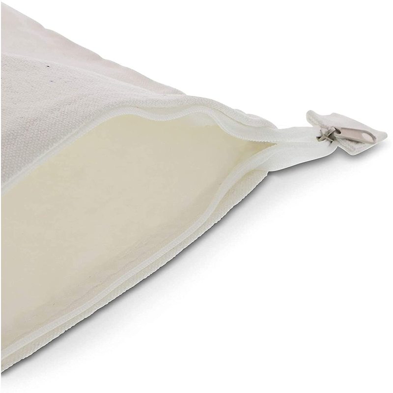 Wholesale Custom logo Small Size Zipper Cotton Cosmetic Canvas Bag